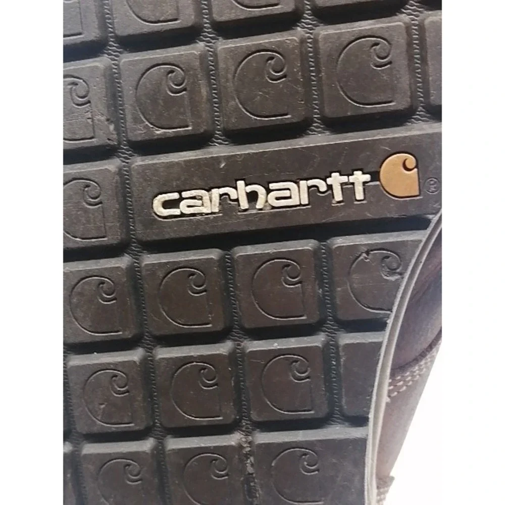 Carhartt Boots Mens Brown 11.5 Wide Leather Work Boot Lightweight Ankle CMX4023